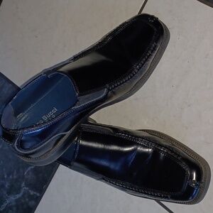 Bacco Bucci Black Leather Loafer Dress Shoes